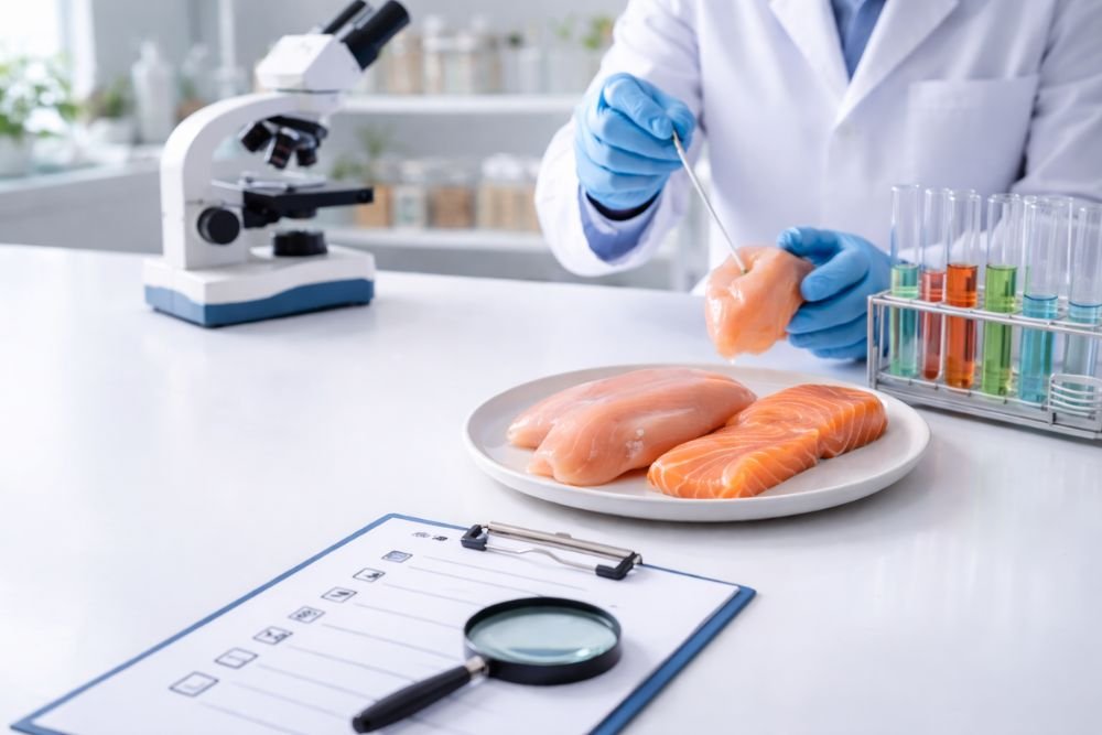 Laboratory testing of high-risk food sample