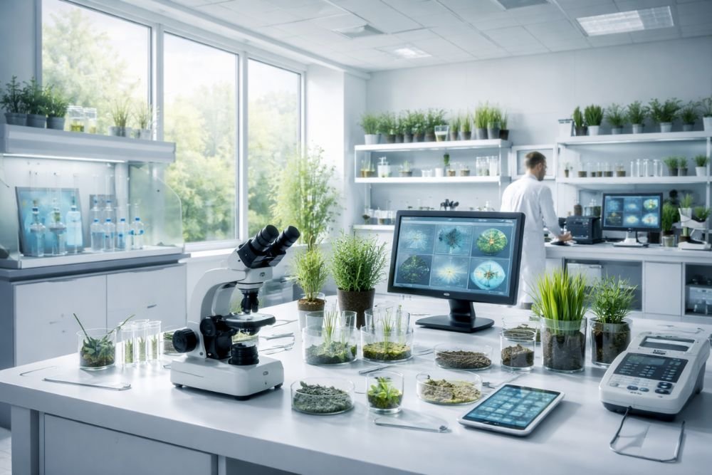 Environmental testing laboratory setup