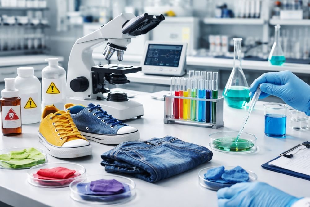 Textile and footwear chemical testing in lab
