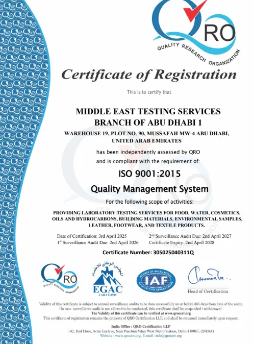 Abu Dhabi Certificate 2