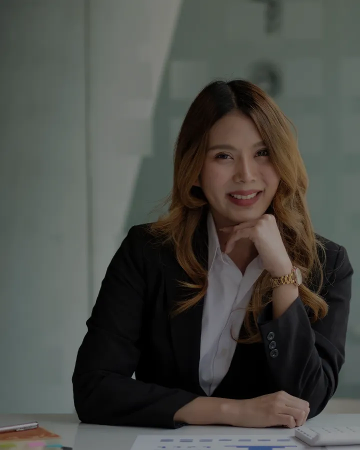 executive lady looking into camera