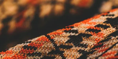 brown and black fabric