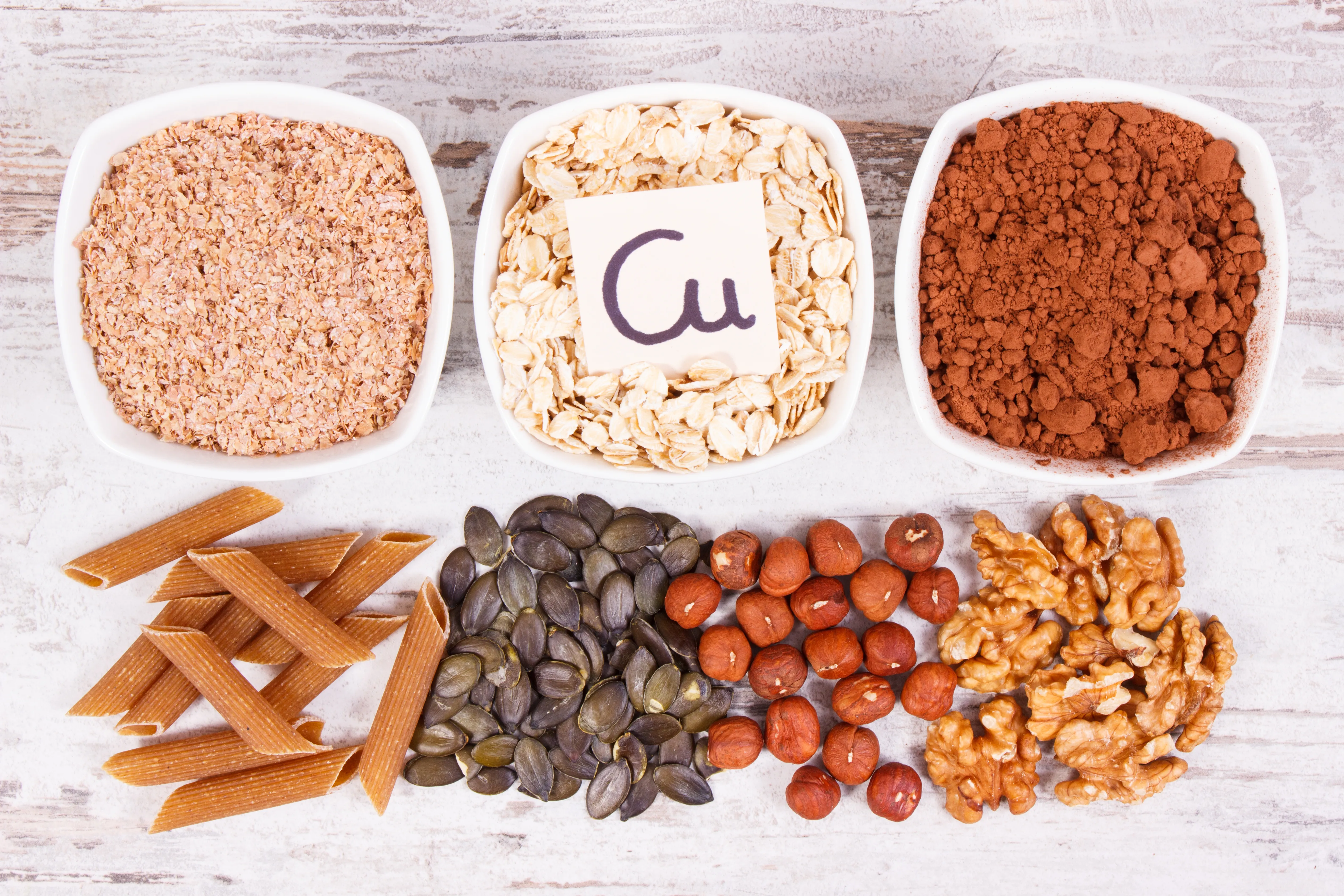 variety of healthy food items