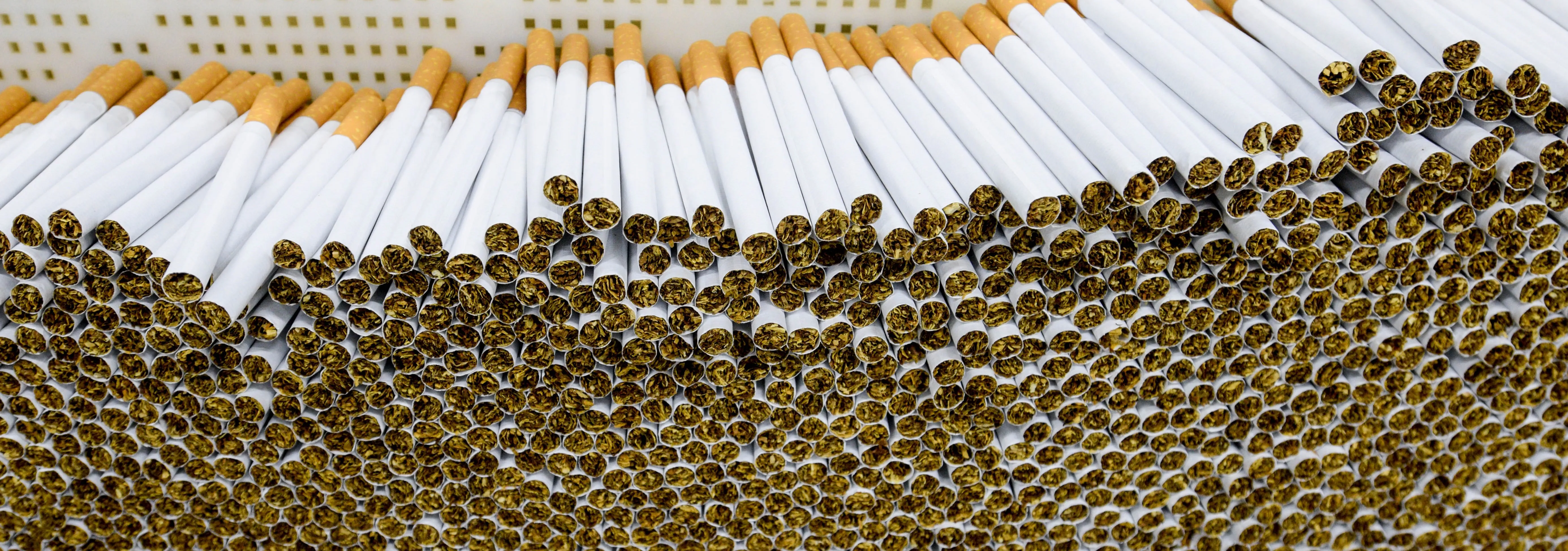 rows of cigarettes