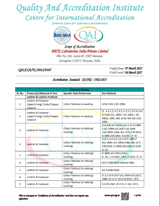 India Certificate 2