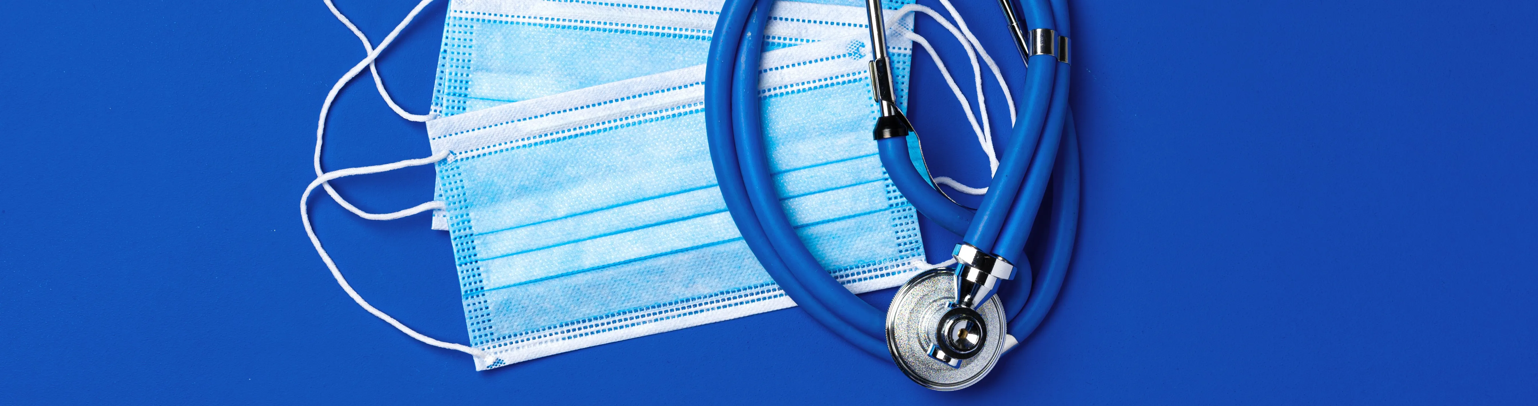 picture of mask and stethoscope